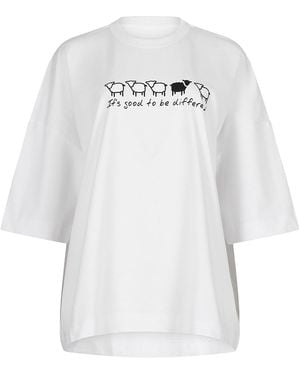Clothes by Locker Room Oversized Graphic Cotton T-Shirt - White