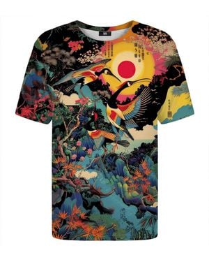 Aloha From Deer Japanese Heron T-Shirt - Multicolour