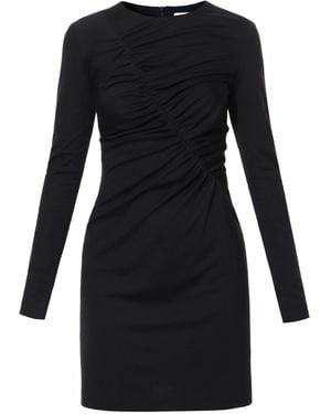 AGGI by HALEWSKI Peggy Asymmetrical Mini Dress With Long Sleeves - Black