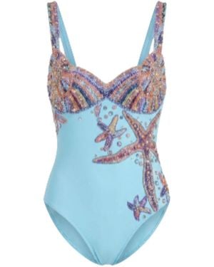 Oceanus Selene Sea Shell Swimsuit Light - Blue