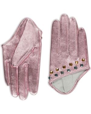 Black Cake Starlight Crystal Finger Gloves – Electric - Purple