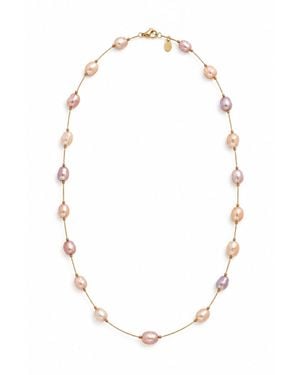 Lalinde Rosée Pearl Necklace - Metallic