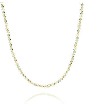 Nellou Jewellery Jewel Bead August Birthstone Necklace Plated Sterling - Metallic