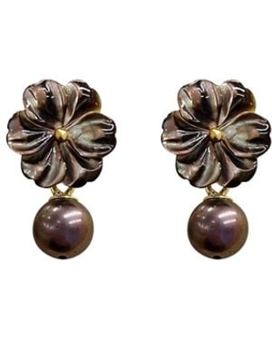 Agora Jewellery Cleito Earrings - White