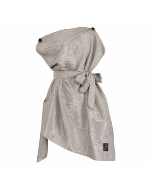 Stuart Trevor Pirate Dress – Crinkle Taffeta - Grey