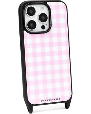 Cordée Cases Gingham Phone Case Blush Magsafe - Pink