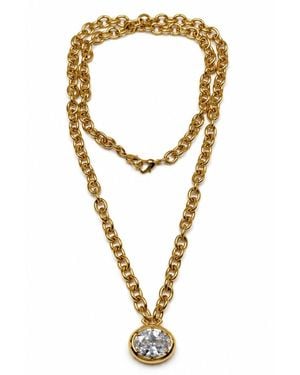 Jagged Halo Jewelry Heathcliff Convertible Pendant Necklace Filled - Metallic