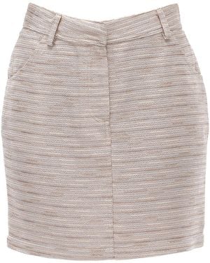 Maison Bogomil Straight Mini Skirt - Grey
