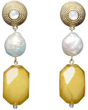 Malolo Jewelry Hinata Earrings - Metallic