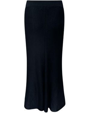 Perlavera Pony Knitted Elastic Waist Band Skirt - Black