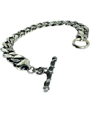 Tg-Jewellery by Tamara Gervasio Curb Chain Twisted T-Bar - Metallic