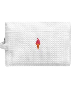 Lilly Loves Ice Cream Waffle Travel Bag - White