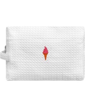 Lilly Loves Ice Cream Waffle Travel Bag - White