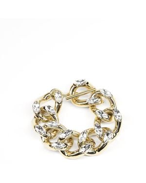 Addicted Veronica Bracelet Chain With Swarovski Crystals - Metallic