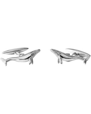 Lee Renee Whale Cufflinks - Metallic