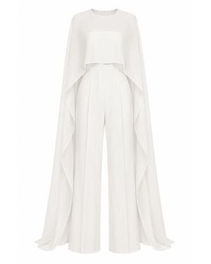 Curated Row Arlo Jumpsuit With Shawl - White