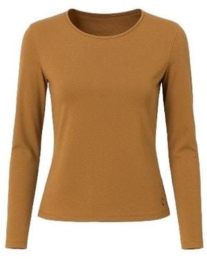 Conquista Long Sleeve Jersey Top - Brown