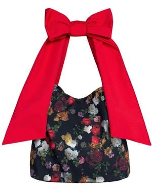 RainSisters Darling Rose Bow Tote Bag - Red