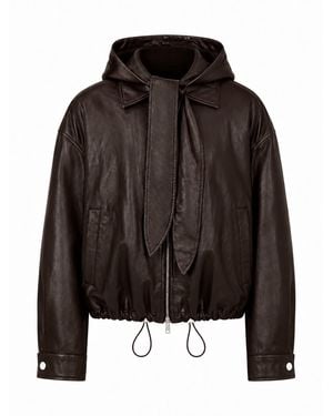 Ats the Label Arden Two-Way Detachable Hood Jacket - Black