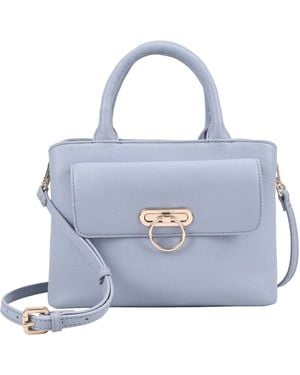 Paul Costelloe Navarre Leather Crossbody Bag - Blue