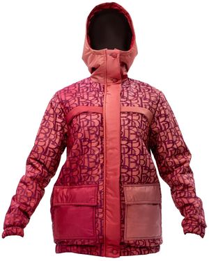 Maison Bogomil Down Jacket With Original Print - Red