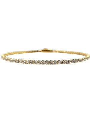 Harfi Diamond April Birthstone Dainty Tennis Bracelet - Metallic