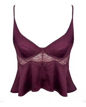 MONIQUE MORIN LINGERIE Moonstruck Camisole Velvet - Purple