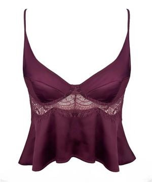 MONIQUE MORIN LINGERIE Moonstruck Camisole Velvet - Purple