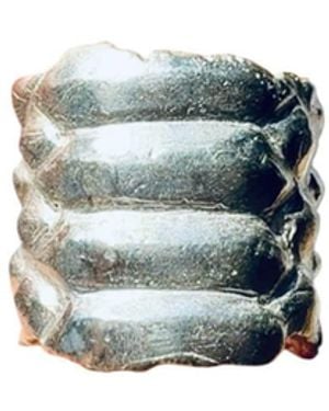 Aki Roc Jewelry Snake Skin Ear Cuff - Metallic