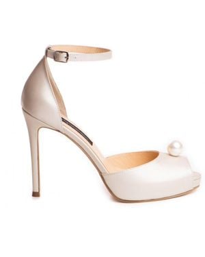 The 5Th Element Neutrals Pearl Ivory Barbie Sandal - White