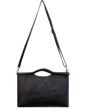 Lilly Loves Bonjour Motherfucker Vegan Leather Clutch - Black