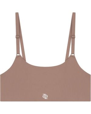GOD SAVES QUEENS Neutrals Second Skin Bralette Tank Top Mushroom - Brown