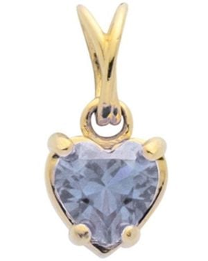 Belinda Jewelz Alexandrite Heart Charm - White