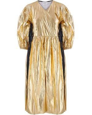 Klements Georgie Wrap Dress Disco - Metallic