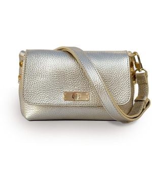 Apatchy London The Maisie Mini Leather Bag - Grey