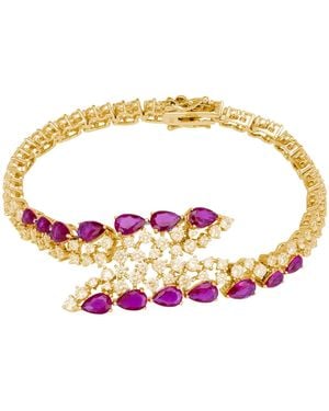 LÁTELITA London Baroness Tennis Bracelet Ruby - Metallic