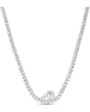 SHYMI Floating Pear Tennis Necklace - Metallic