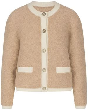 Nuvv Collection Wool And Alpaca Blend Button-Front Cardigan – Warm And Lightweight Natural Fibres