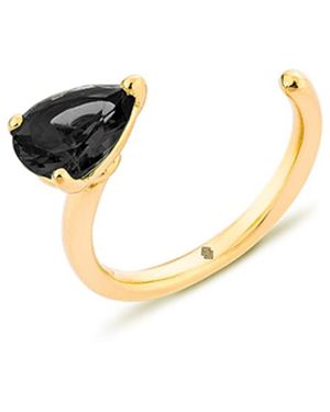 SALLY SKOUFIS Pure Alchemy Spacer Ring With Made Cz Diamond Stimulant - Metallic