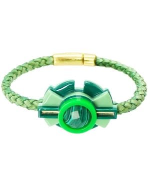 Gissa Bicalho Acrylic Handmade Bracelet Oca Pale - Green