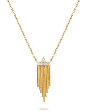 Meulien Mini Tassel Necklace - Metallic