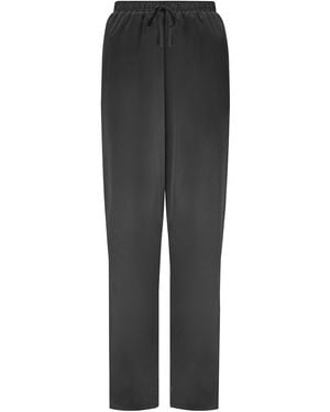 The Summer Edit Grace Silk Trouser - Grey