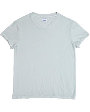 Vænn Slub Crew Tee Milky - Blue