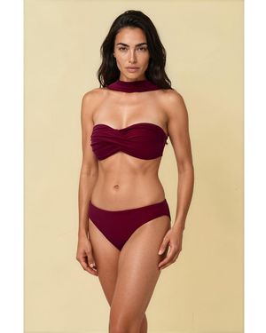 Gezzina Ember Bandeau Bikini Top - Purple
