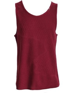 Maria Aristidou Zion Engraving Tank Top - Red