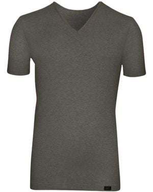 Zd - Zero Defects Ceres V-Neck T-Shirt – Ultra-Soft & Breathable Soy Fibre - Grey