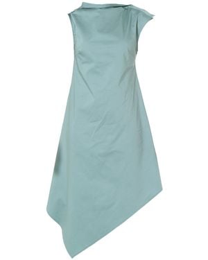 Metamorph Elegant Asymmetrical Dress - Blue