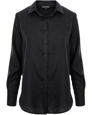 Framboise Megalo Linen Shirt - Blue