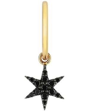 Zoe & Morgan Mini Anahata Diamond Single Hoop - Metallic