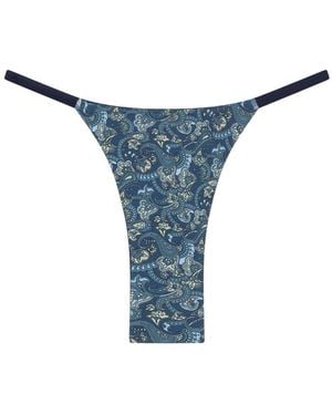 Aja Swimline Azure Bikini Bottom - Blue